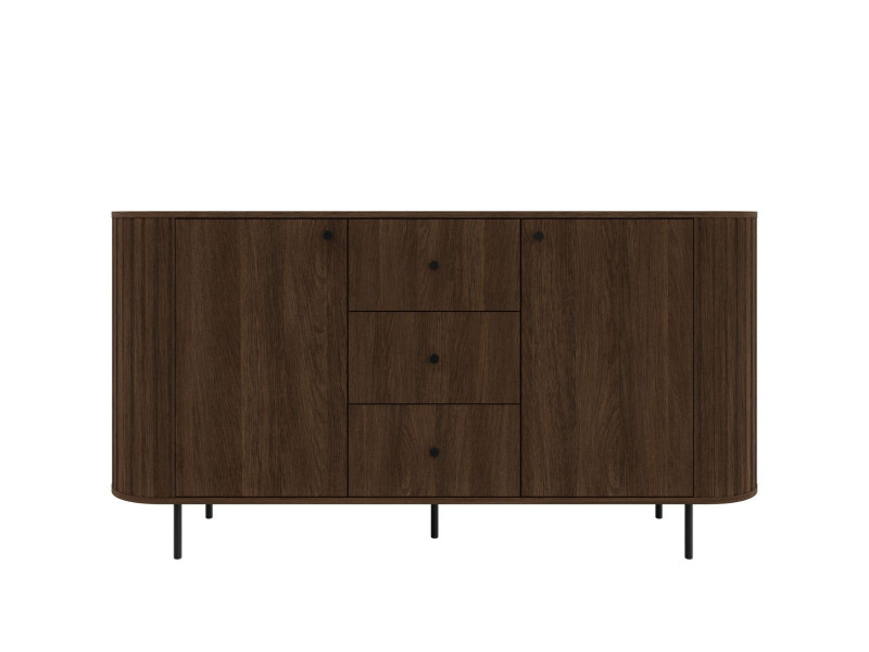 Elegancka komoda z trzema szufladami do salonu ZANTO DĄB DUNIN, 9870153