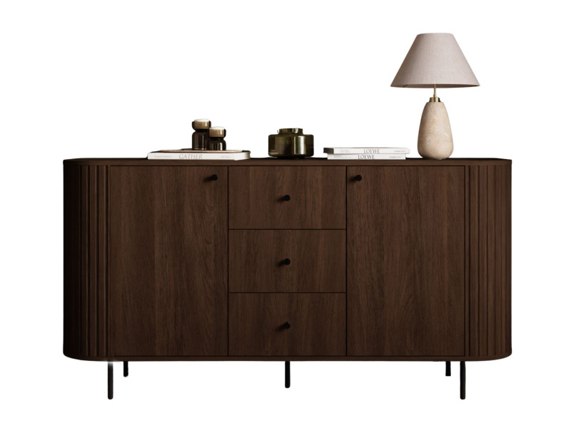 Elegancka komoda z trzema szufladami do salonu ZANTO DĄB DUNIN, 9870154