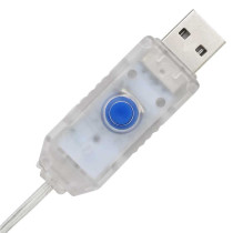 3x Pudełko Prezentowe LED Akrylowe 21 cm Niebieskie Światło 60 LED USB