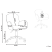 Fotel biurowy obrotowy welur jasnoniebieskie, 9880809