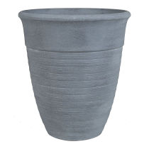 Doniczka ogrodowa okrągła ⌀ 43 cm szara