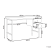 Biurko domowe z szufladami 120x60 jasny kolor, 9885969