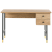 Biurko domowe z szufladami 120x60 jasny kolor, 9885970