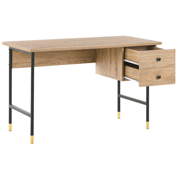 Biurko domowe z szufladami 120x60 jasny kolor, 9885971