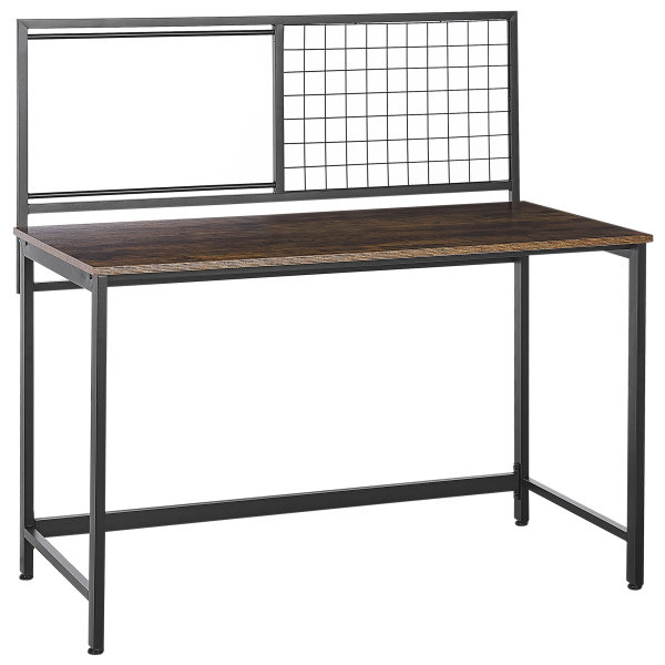 Biurko z tablicą na notatki 60x118cm ciemne drewno, 9886044
