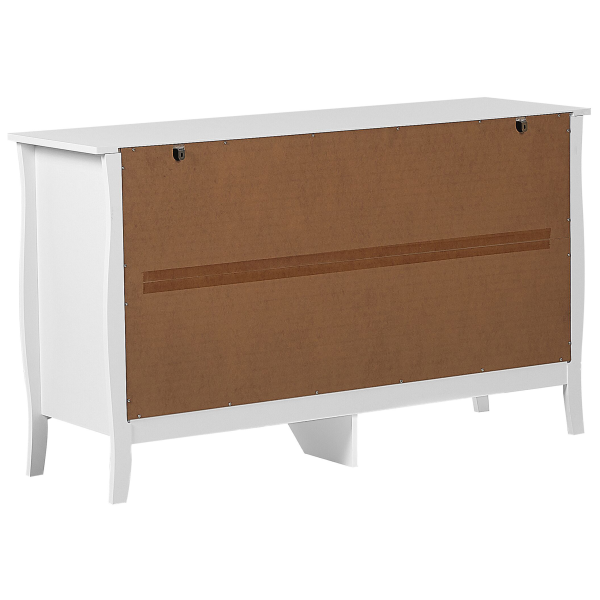 Komoda szafka z sześcioma szufladami 75 x 130 cm biała, 9886306