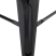 Zestaw 2 hokerów barowych 60 cm metalowych kuchnia jadalnia czarny, 9886379