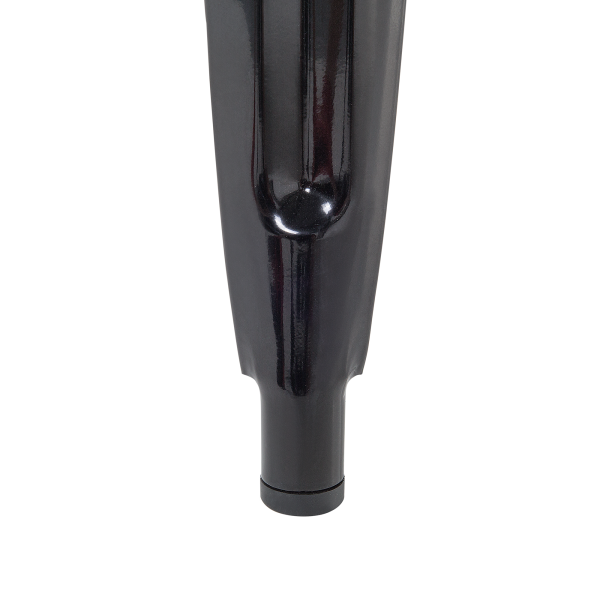 Zestaw 2 hokerów barowych 60 cm metalowych kuchnia jadalnia czarny, 9886380