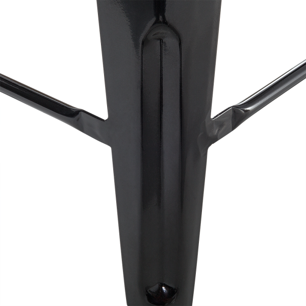 Zestaw 2 stołków barowych hockerów stalowy 76 cm czarny, 9886411