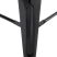 Zestaw 2 stołków barowych hockerów stalowy 76 cm czarny, 9886411