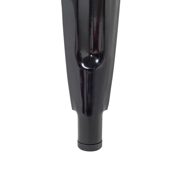 Zestaw 2 stołków barowych hockerów stalowy 76 cm czarny, 9886412