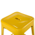Zestaw 2 stołków barowych 60 cm metalowych żółty, 9886418