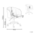 Fotel biurowy pikowany welurowy jasnoniebieski, 9889383