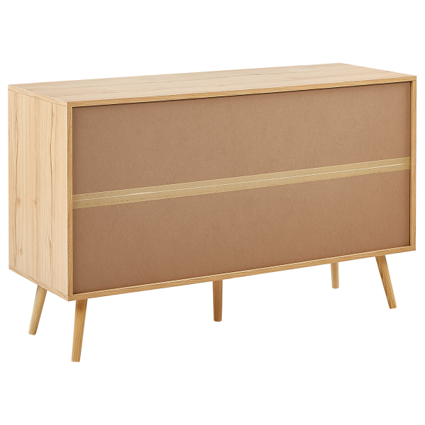 Komoda z 6 szufladami rattan plecionka boho, 9890599