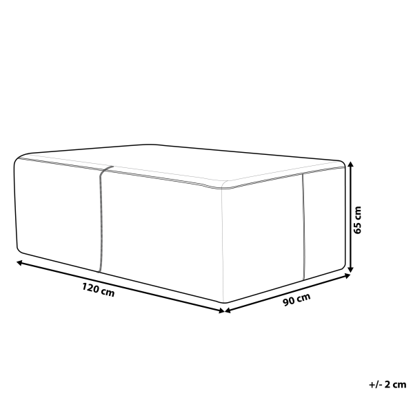 Pokrowiec ogrodowy plandeka 120 x 90 x 65 cm, 9890966