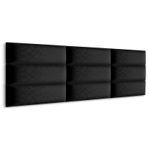 Panel Tapicerowany Czarny 90x15cm