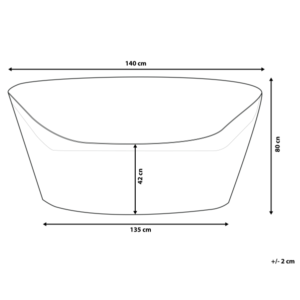 Pokrowiec ogrodowy plandeka 140 x 135 x 80, 9892215