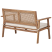 Zestaw ogrodowy drewniany 2 fotele sofa stolik, 9895873