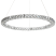 Lampa wisząca LED ring okrągła kryształowa srebrna, 9897986