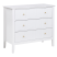 Komoda z 3 szufladami MDF salon sypialnia biała, 9900056