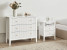 Komoda z 3 szufladami MDF salon sypialnia biała, 9900057