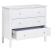 Komoda z 3 szufladami MDF salon sypialnia biała, 9900060
