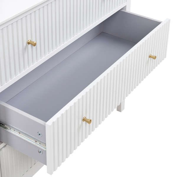 Komoda z 3 szufladami MDF salon sypialnia biała, 9900062