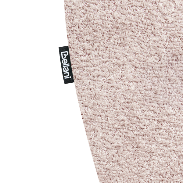 Fotel dziecięcy tapicerowany boucle różowy, 9900480