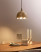 Lampa wisząca dekoracyjna drewniana jasny brąz, 9905837