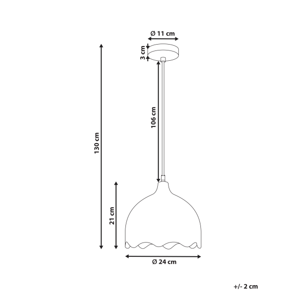Lampa wisząca dekoracyjna drewniana jasny brąz, 9905838
