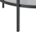 Stolik kawowy do salonu ø 80 cm szkło metal czarny, 9907100
