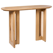 Stół konsola MDF jasnobrązowy 120 cm