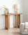 Stół konsola MDF jasnobrązowy 120 cm, 9907702