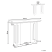 Stół konsola MDF jasnobrązowy 120 cm, 9907703