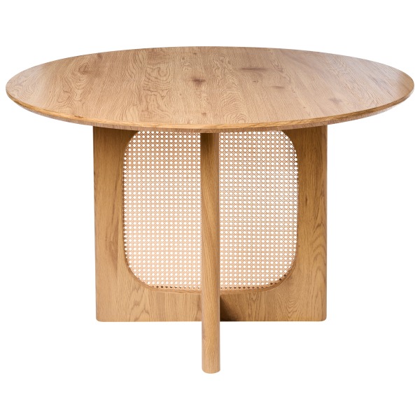 Stół jadalniany okrągły MDF jasnobrązowy 120 cm, 9907714