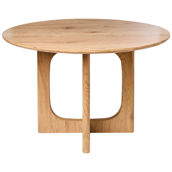 Stół jadalniany okrągły MDF jasnobrązowy 120 cm, 9907715