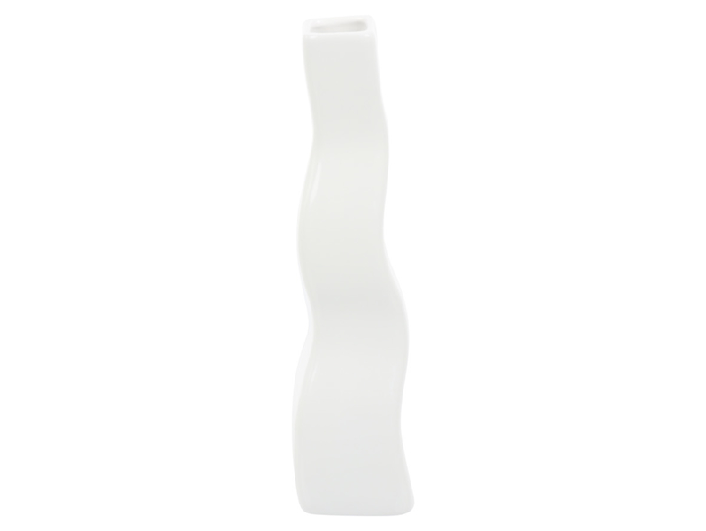 wazon zygzak ceramiczny biały, 990894