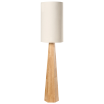 Lampa podłogowa do sypialni i salonu jasnobrązowy drzewo kauczukowe