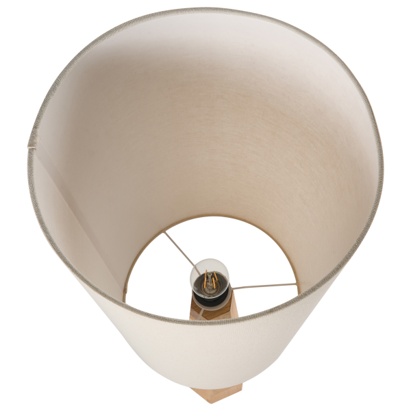 Lampa podłogowa do sypialni i salonu jasnobrązowy drzewo kauczukowe, 9909373