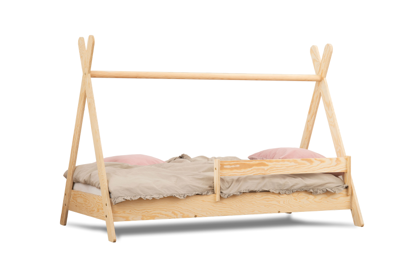 Łóżko pojedyncze drewniane TIPI - SMARTWOOD®, 991013
