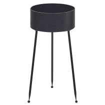 Doniczka na stojaku 50 cm metalowa czarna