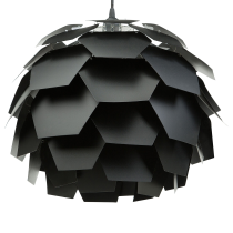 Lampa wisząca sufitowa kwiat czarna