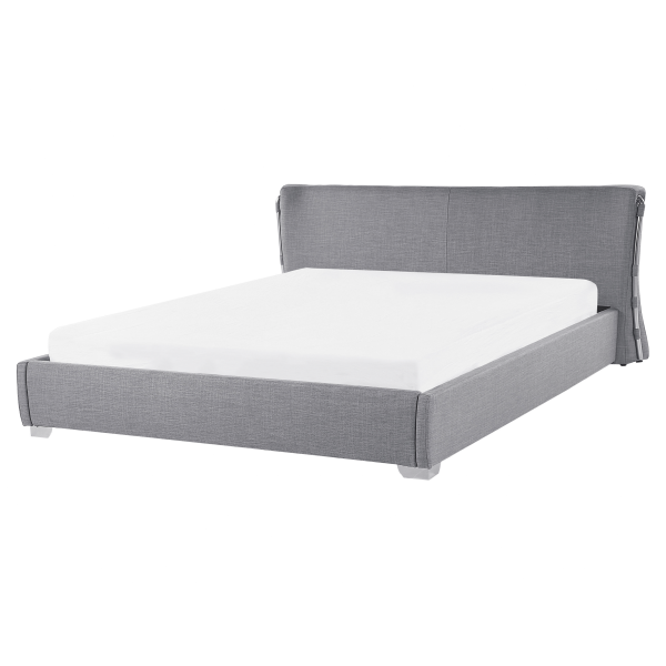 Łóżko tapicerowane rama 160x200 szare, 9921070