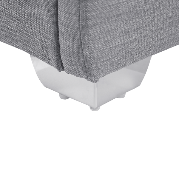 Łóżko tapicerowane rama 160x200 szare, 9921077