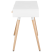 Biurko z szufladami i półką 120x45 biało-szare, 9923545