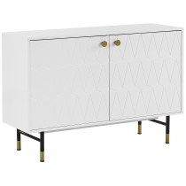 Komoda szafka z drzwiami 120 cm biała