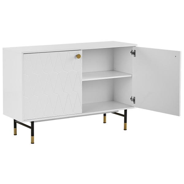 Komoda szafka z drzwiami 120 cm biała, 9923677