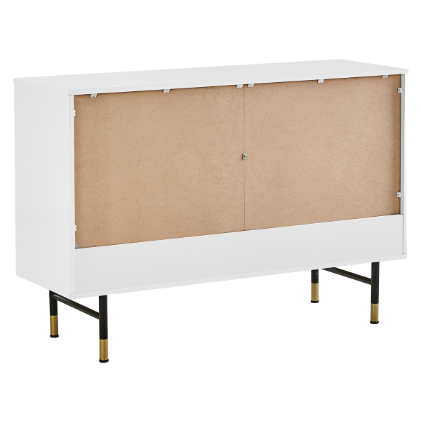 Komoda szafka z drzwiami 120 cm biała, 9923678