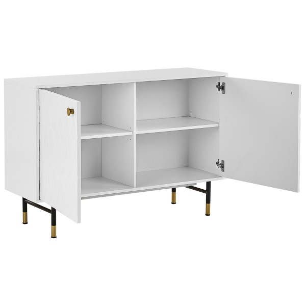 Komoda szafka z drzwiami 120 cm biała, 9923679
