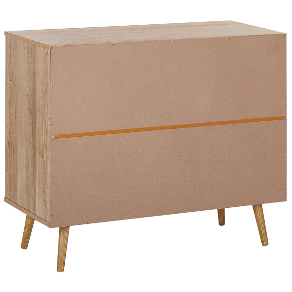 Komoda z szufladami rattan plecionka jasna, 9923686